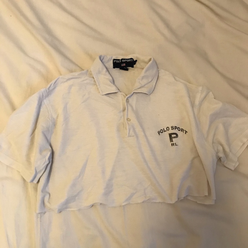 Vintage Cropped Polo Tee